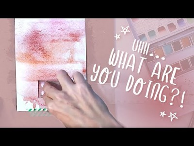 5 MINUTE ART! Layered Abstract Watercolor Tutorial (Easy Beginner Painting)