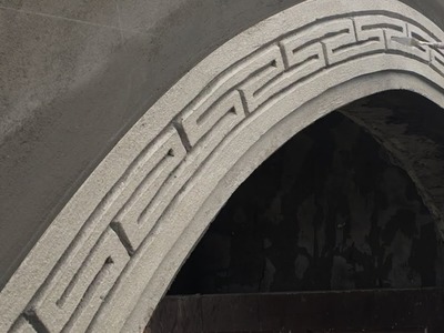 Arch construction( NICE CURVE ) - step by step - rendering sand and cement -