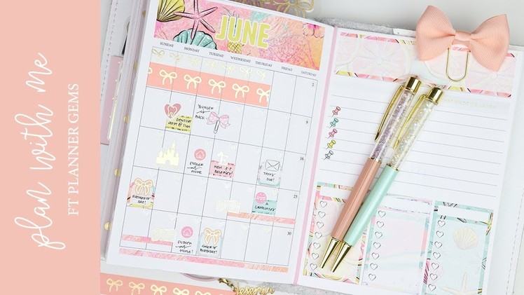 B6 June Monthly Plan with Me Ft Planner Gems