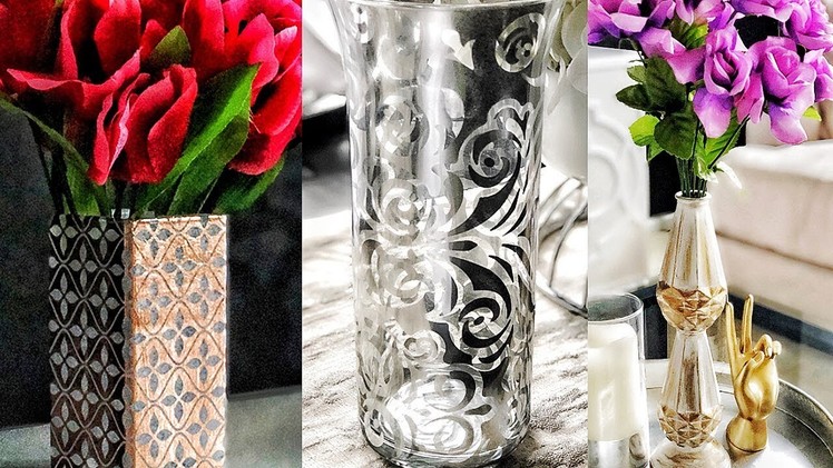 DIY Dollar Tree Decorative Vases - Easy & Pretty!