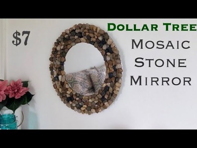 Dollar Tree DIY Mosaic Stone Mirror
