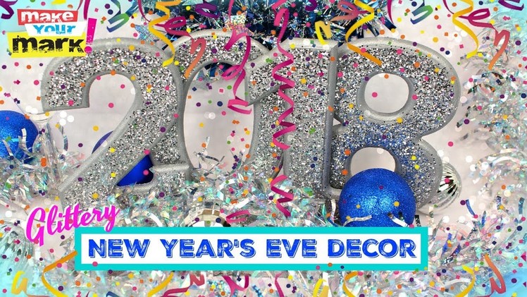 Glittery New Year's Eve Decor