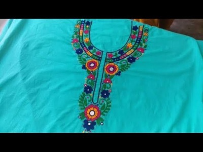 HAND EMBROIDERY : CLIP STITCH AND DESIGN. PART-4.COMPLETED