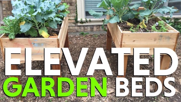 How to Build An Elevated Garden Bed Out Of Red Cedar
