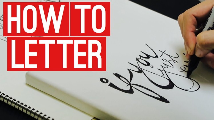 How to Letter | Canvas and Sharpie
