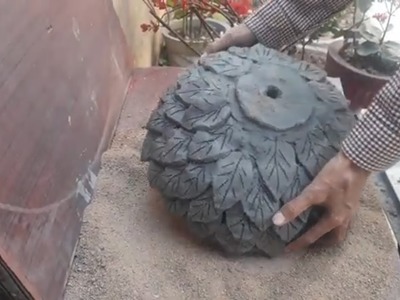How to make beautiful pot easily at home. 