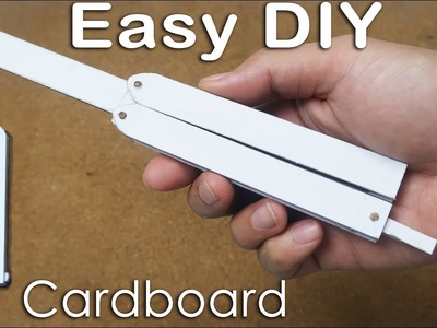 How to make Butterfly knife from Cardboard for practicing tricks - EASY TUTORIAL