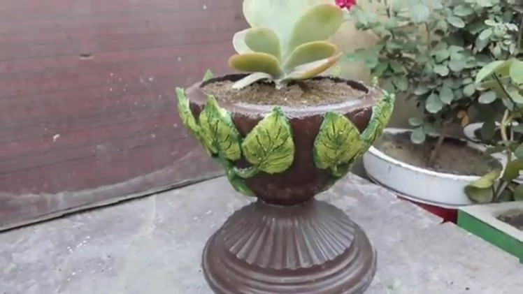 How to make cement pot. :-