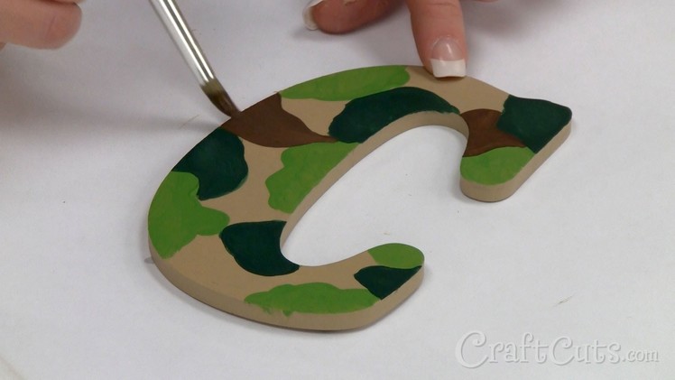 How to Paint Camo on Wood Letters