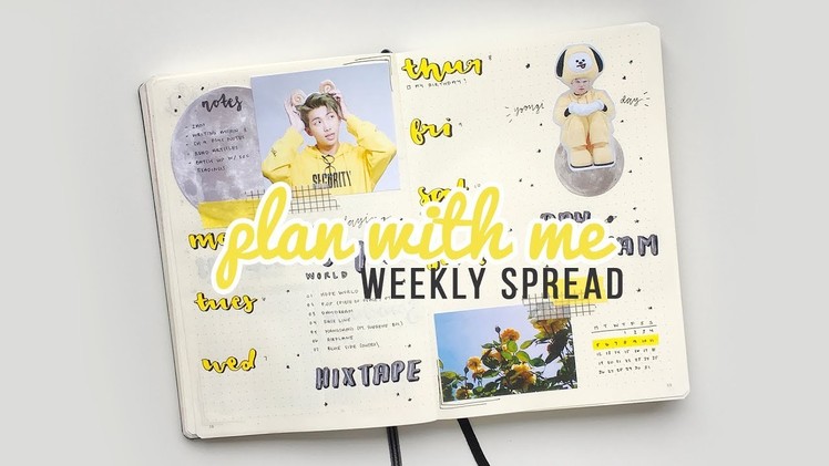 Kpop bullet journal | plan with me | march 2018 weekly spread #1