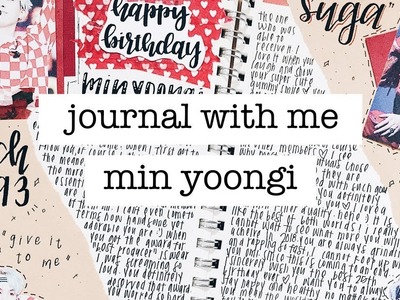 Kpop journal with me. suga's birthday #myarmyhustlelife | finessejournal