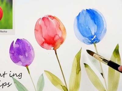 Paint Fast and Easy Tulips for Beginners