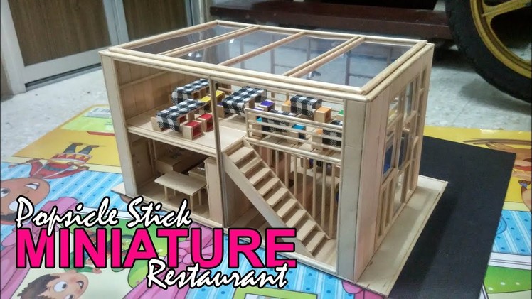 Popsicle Stick Miniature Restaurant (Framelapse) - Custom Made
