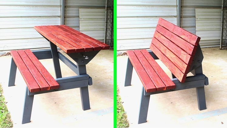 Table Bench Outdoor Furniture. Woodworking How to