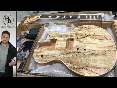 The Spalted Top Les Paul Guitar Kit | Unboxing and Intro