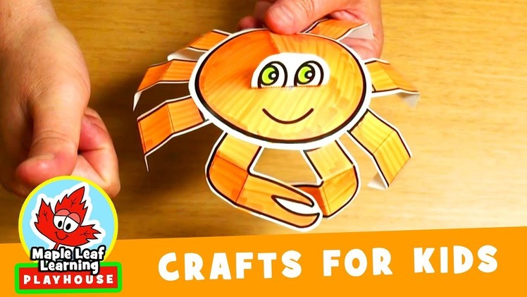 Crab Craft for Kids | Maple Leaf Learning Playhouse