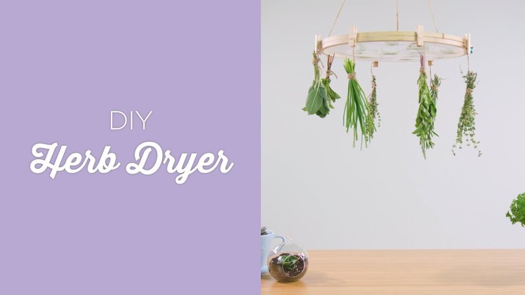 DIY: Herb Drying Rack