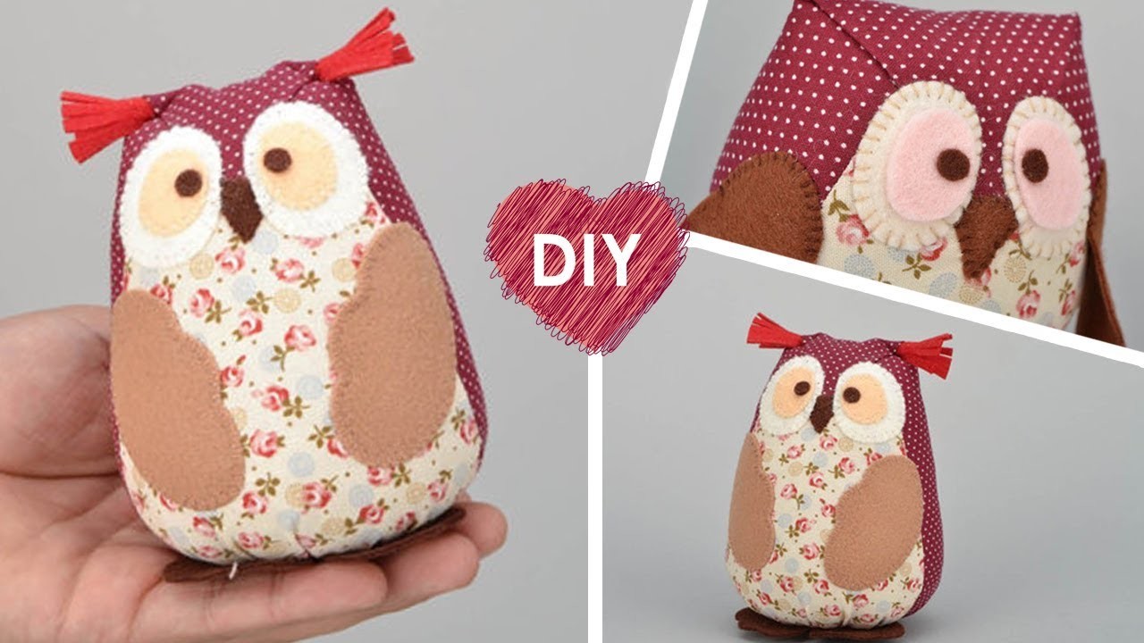 DIY. How to sew an owl. Free pattern