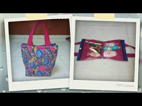 DIY : How To Sew New Design Cosmetics Bag By Anamika Misha. .
