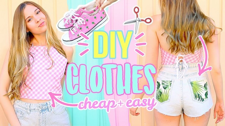 DIY INSTAGRAM INSPIRED SUMMER CLOTHES & ACCESSORIES! Cheap + Easy Trendy Clothes 2018