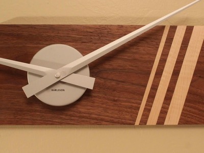 DIY Modern. Minimalist Wooden Clock
