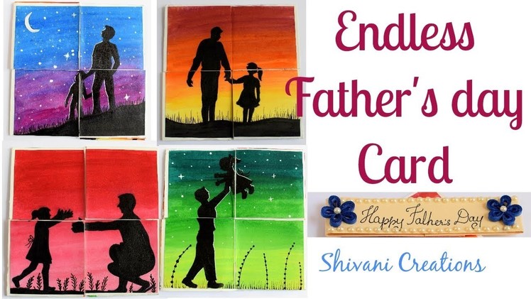 Endless Card for Father's Day. DIY Never Ending Card