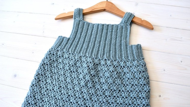 How to crochet a sweet baby. children's dress - the Mia dress