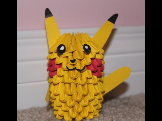 How to Make a 3D Origami Pikachu