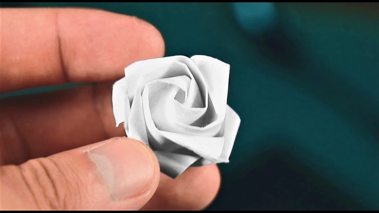 How to Make a Origami Rose One-Handed