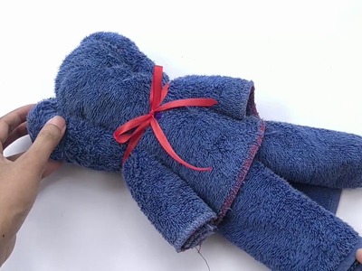 How To Make A Teddy Bear Out Of A Bath Towel