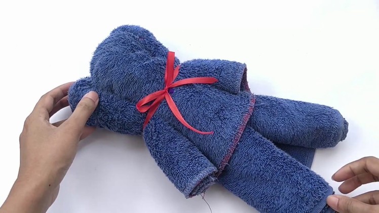 How To Make A Teddy Bear Out Of A Bath Towel