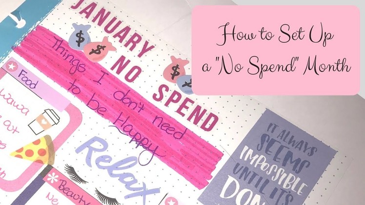 How to Set Up a "No Spend" Month | What I'm not buying | MAMBI Happy Planner