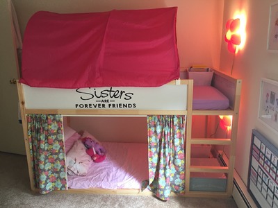 Ikea Girls Kura Bunk Beds Set Up