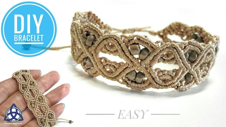 Macrame Bracelet Tutorial - Celtic Style - EASY and Simple Macrame Design