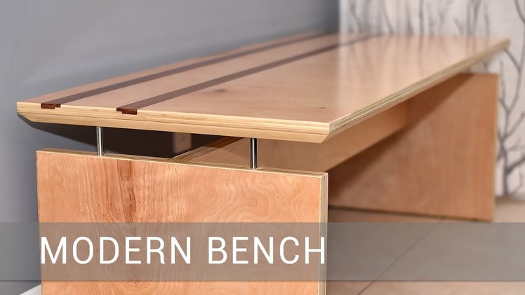 Modern Bench With A FLOATING TOP