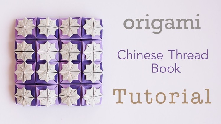 Origami Chinese Thread Book. Zhen Xian Bao Tutorial