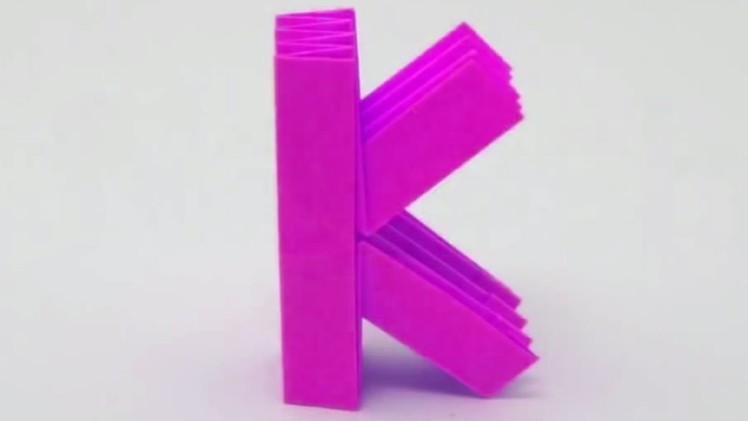 Origami Letter 'K' by Ashvini
