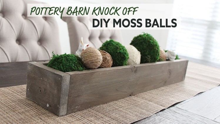 Pottery Barn Knock Off DIY Moss Ball  - Dollar Tree