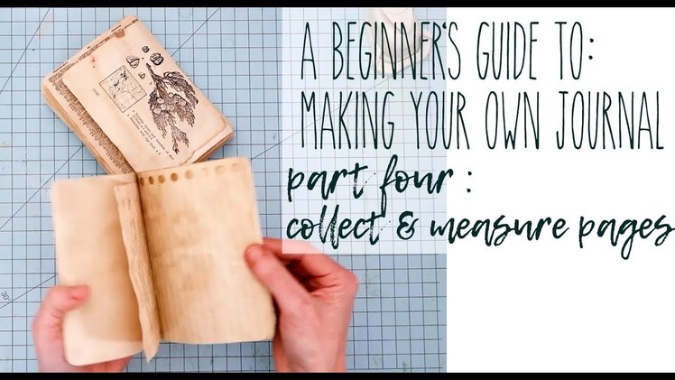 The beginner's guide to making Journals - part 4 - one more cover and measuring for pages