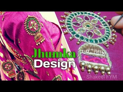AARI WORK JHUMKA WORK BLOUSE DESIGN | zardosi work | saree blouse design