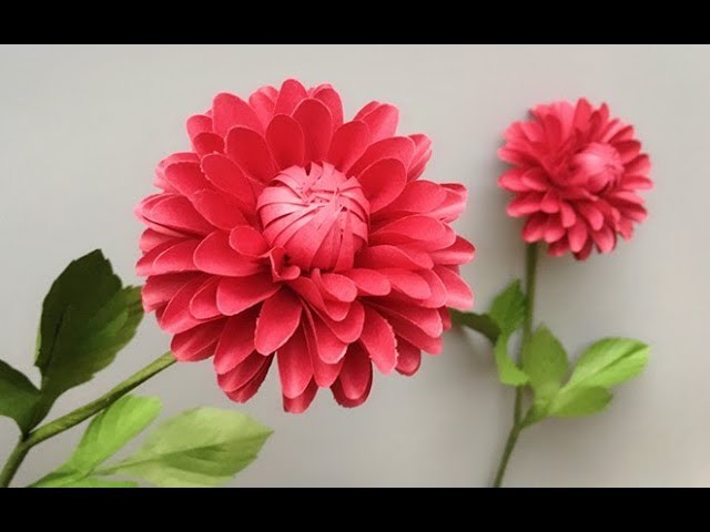 ABC TV | How To Make Dahlia Paper Flower With Shape Punch - Craft Tutorial