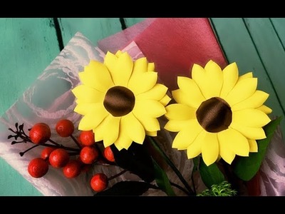 ABC TV | How To Make Sunflower Paper Flower With Shape Punch - Craft Tutorial