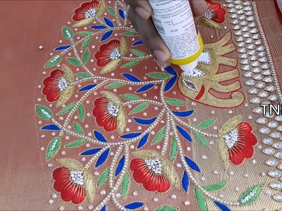 Basic embroidery stitches | simple maggam work blouse designs | designer blouse designs