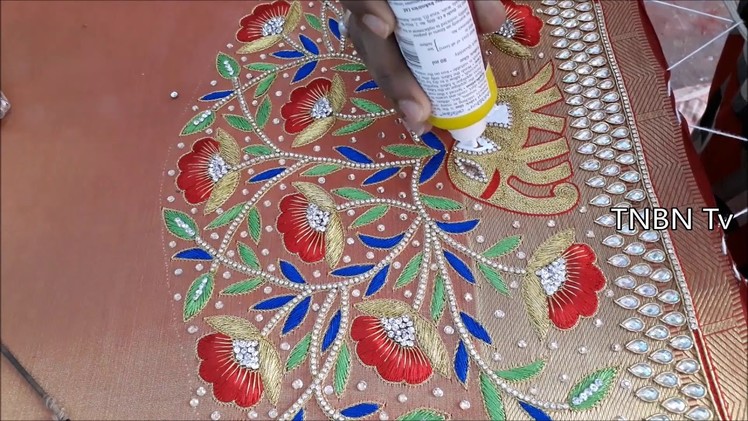 Basic embroidery stitches | simple maggam work blouse designs | designer blouse designs
