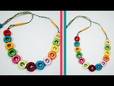 Beautiful silk thread Necklace set | Art & Creativity ❤