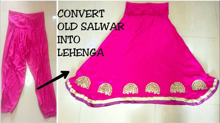 Convert Salwar to a Lehenga Skirt: Make your own Lehenga Suit ( HINDI )