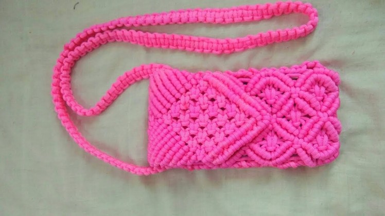 Designer Macrame Mobile  Pouch.