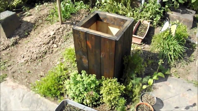 DIY How To Make A Free Wood Planter Box From Reclaimed. Recycled Wood, Easy.