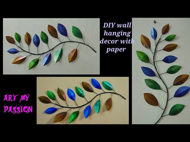 DIY Wall Hanging Decor with Paper | DIY wall hanging with newspaper | DIY wall decor | artmypassion