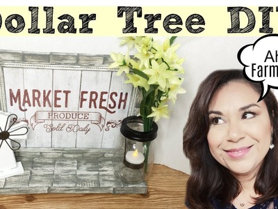 Dollar Tree DIY Farmhouse Wood Shelf | ???? You Won't Believe What I used??